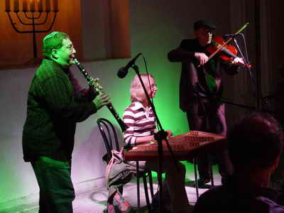 Performing with Michael Alpert. Sejny, Poland, September, 2004. Photo 3